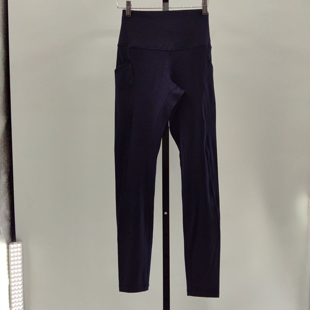 Quince Women Ultra-Form High-Rise Pocket Legging Deep Navy Leggings S
